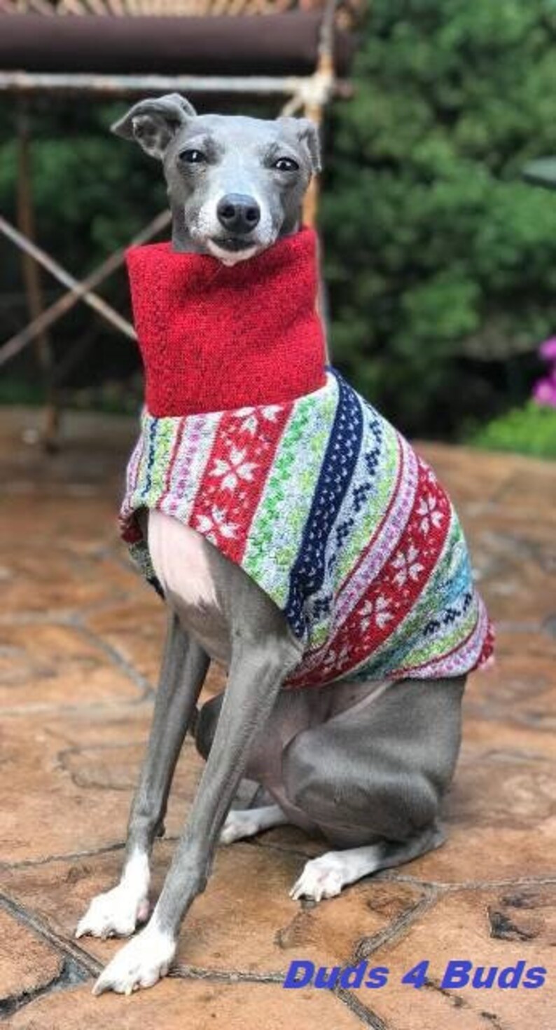 Italian Greyhound Sweater Ugly Christmas Sweater for Dog Pet Accessories Dog Sweater Small Dog Clothes Pet Christmas image 3