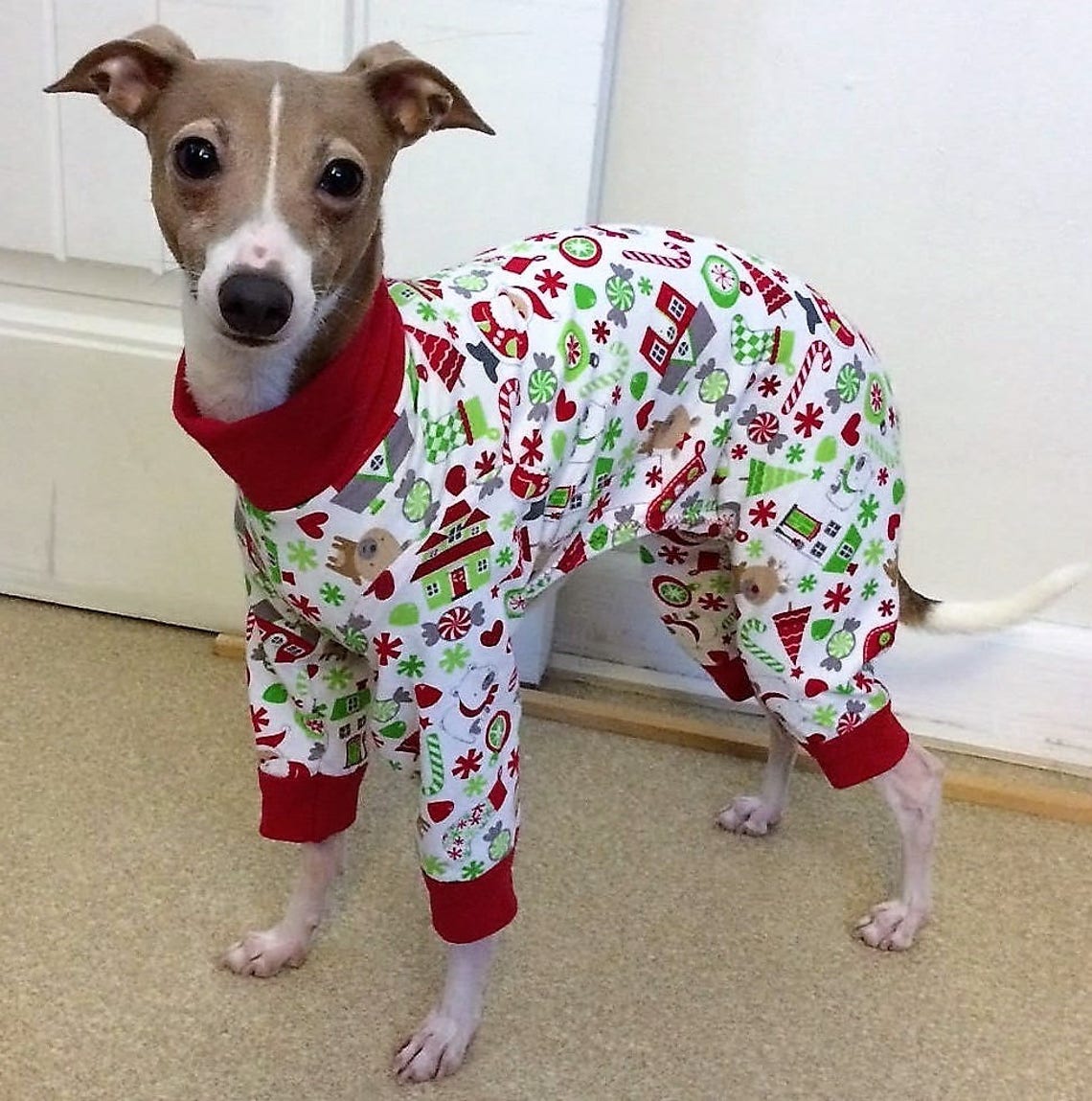 Schlafanzüge für Hunde. Weihnachten Hund Schlafanzug. Etsy