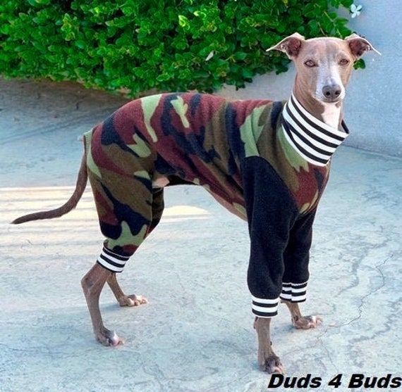 greyhound pyjamas brown stretch fleece, Greyhound onesie