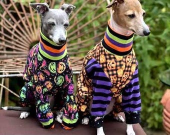 Italian Greyhound Clothing - Halloween for Dog - Dog Pajama - Small Dog Clothes - Knit Onesie For Dog - Pet Halloween - Italy Dog