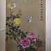 LANGDA WANG reviewed on sale 183--Chinese Qing Dy. 1700s silk painting scroll fine painted by artist Qu Quanxiu w. 4 butterflies flying above rose flowers “蔷薇四蝶图