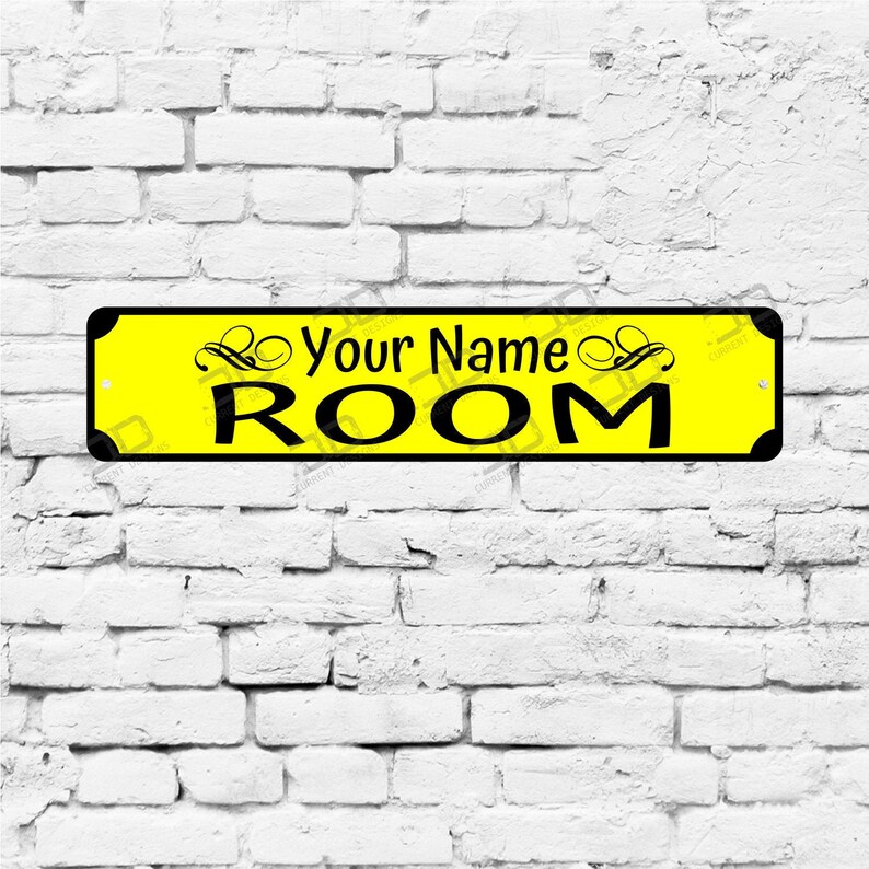 Room Sign Sticker Personalized Metal Room Sign, Kids Room Signs High Quality Aluminum ...