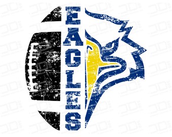 Eagles Football PNG: Sublimation Design (Digital Download)