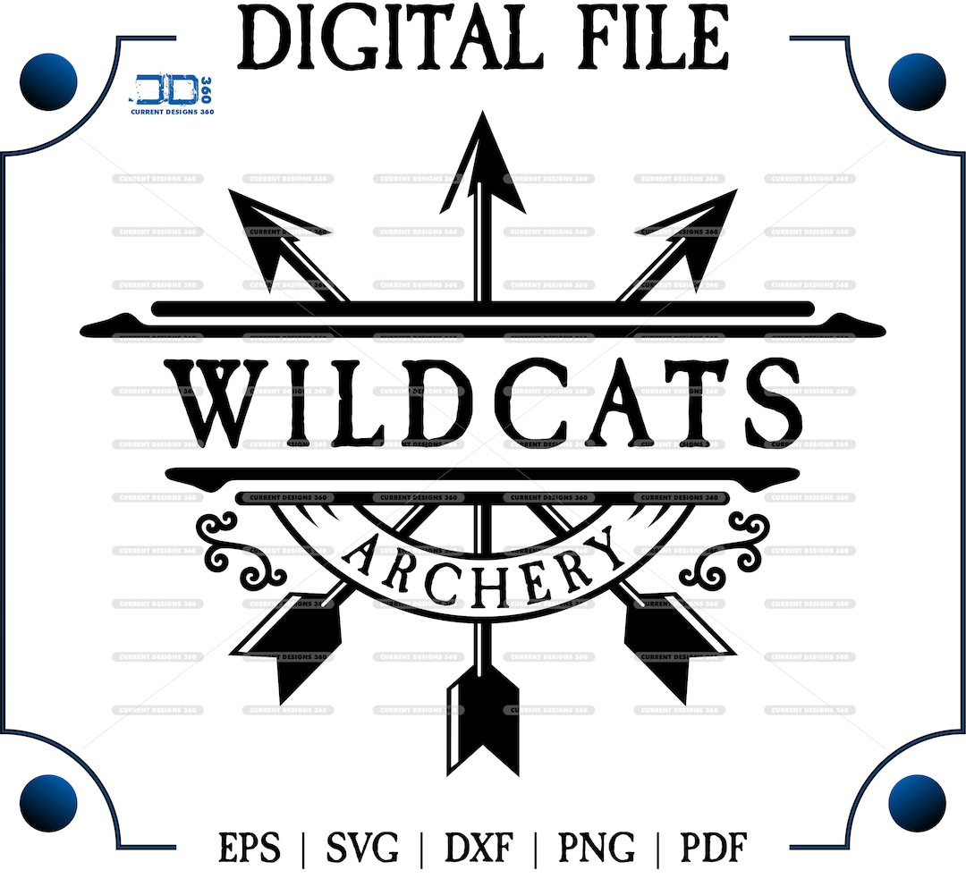 Archery Svg, Wildcats Archery Svg, Wildcats, Wildcats, Archery , Svg ...
