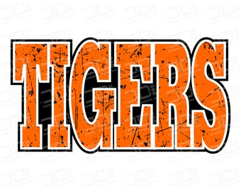 Tigers PNG - Sport-Trikot-Shirt Design (Digitaler Download)