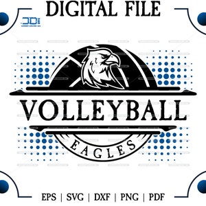 Volleyball svg, Eagles volleyball svg, Eagle, Eagles, Volleyball , svg, dxf, eps, png, pdf, sublimation, cut print file, htv Vector Digital.