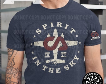 Comair Spirit in the Sky Shirt | Comair T Shirt | Aviation Gift for Pilots | Flight Crew Shirt | PA-31 Airplane Tee | Aviation Apparel