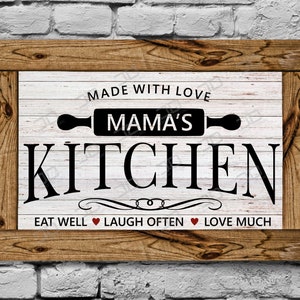 Personalized Bakery Metal Sign: Kitchen Decor, Made with Love