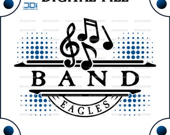 Eagles Band SVG: Marching Band Cut File (Digital Download)