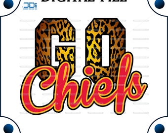 Chiefs PNG football png printable download Chiefs sublimation dtf dtg digital print Football designs Team shirts tumblers football png file