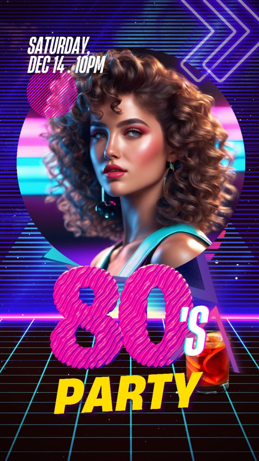 80's Party Poster - Etsy