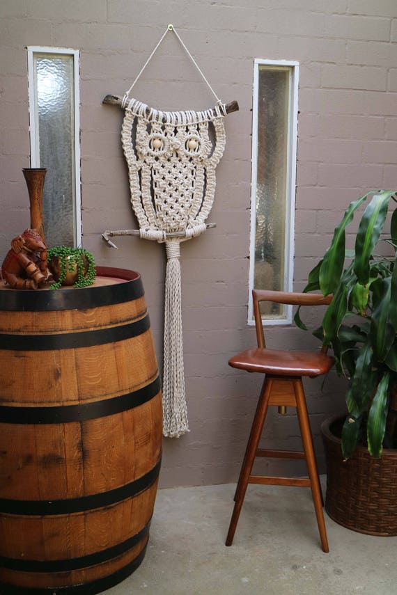 Big Al Large Owl Wall Hanging Macrame Pattern Instructions Big Al Large Owl Wall Hanging Macrame