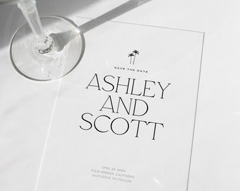 Minimalist Save The Date Template, Modern Save The Date Template, Modern Save The Date, Minimal Save The Date Download