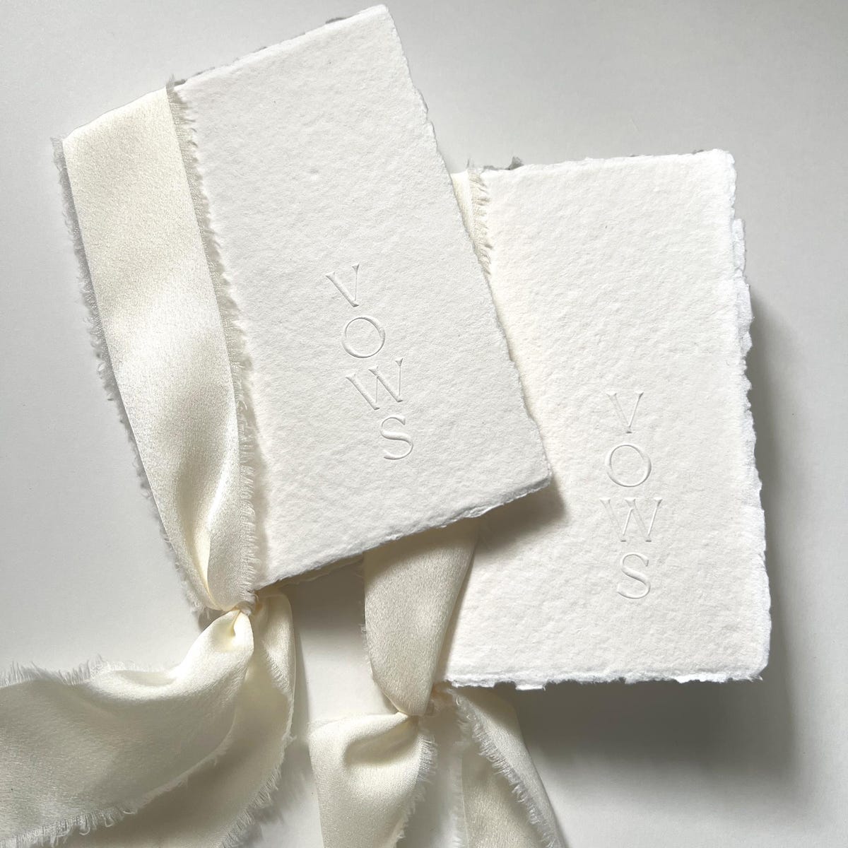 **[for bridal shower if attending]Wedding Vow Books, Handmade Paper Vow Books - Set of 2 - Etsy