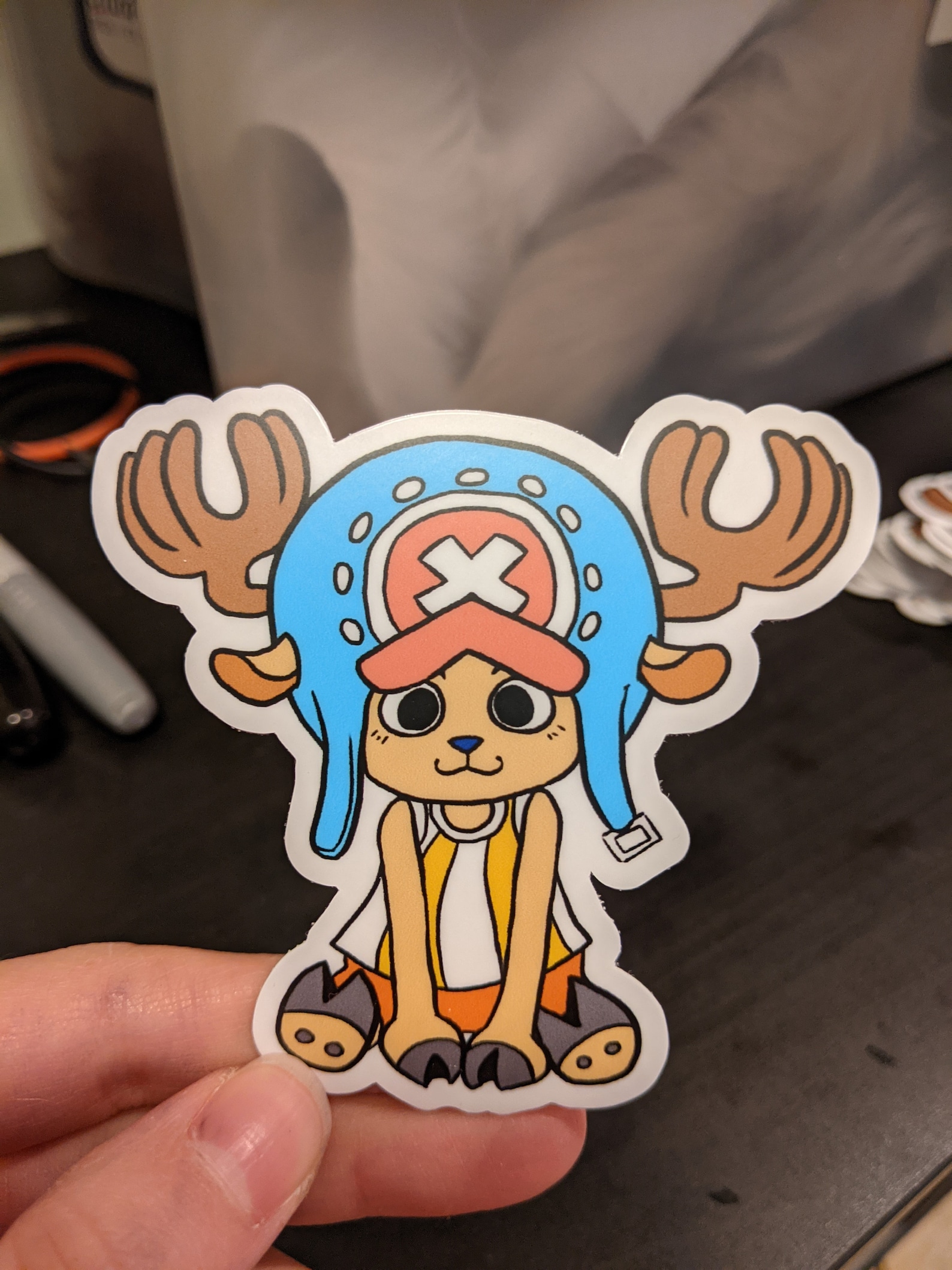 One Piece Chopper Vinyl Sticker Etsy