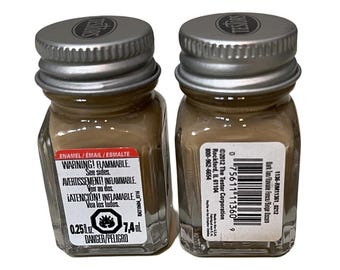 Testors Model Master Dark Tan Model Paint 1136 Enamel 0.25 oz
