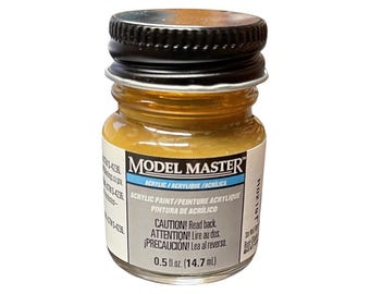 Testors Model Master Acrylic Brass Paint, 4672, 0.5 FL OZ New