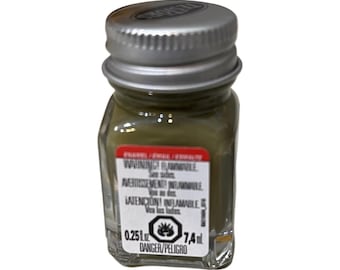New TESTORS Model Master Flat Olive, 1165, Enamel, 0.25 fl oz