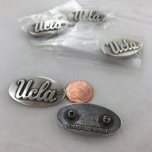 5 pieces - UCLA, 1.5&quot; width x 13/16&quot; height Concho with Screws