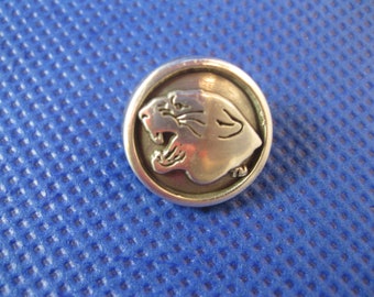 5 pieces - Panther Concho with Screws, Antique Silver, 10mm