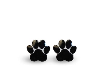 Paw Earrings - Paws Stud Earrings - Paw Stud Earrings - Cute Paw Earrings - Animal Paw - Surgical Steel Stud Earrings - Paw Print Earrings