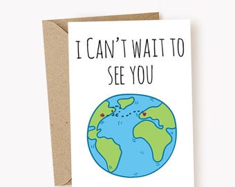 Miss You Cards Etsy