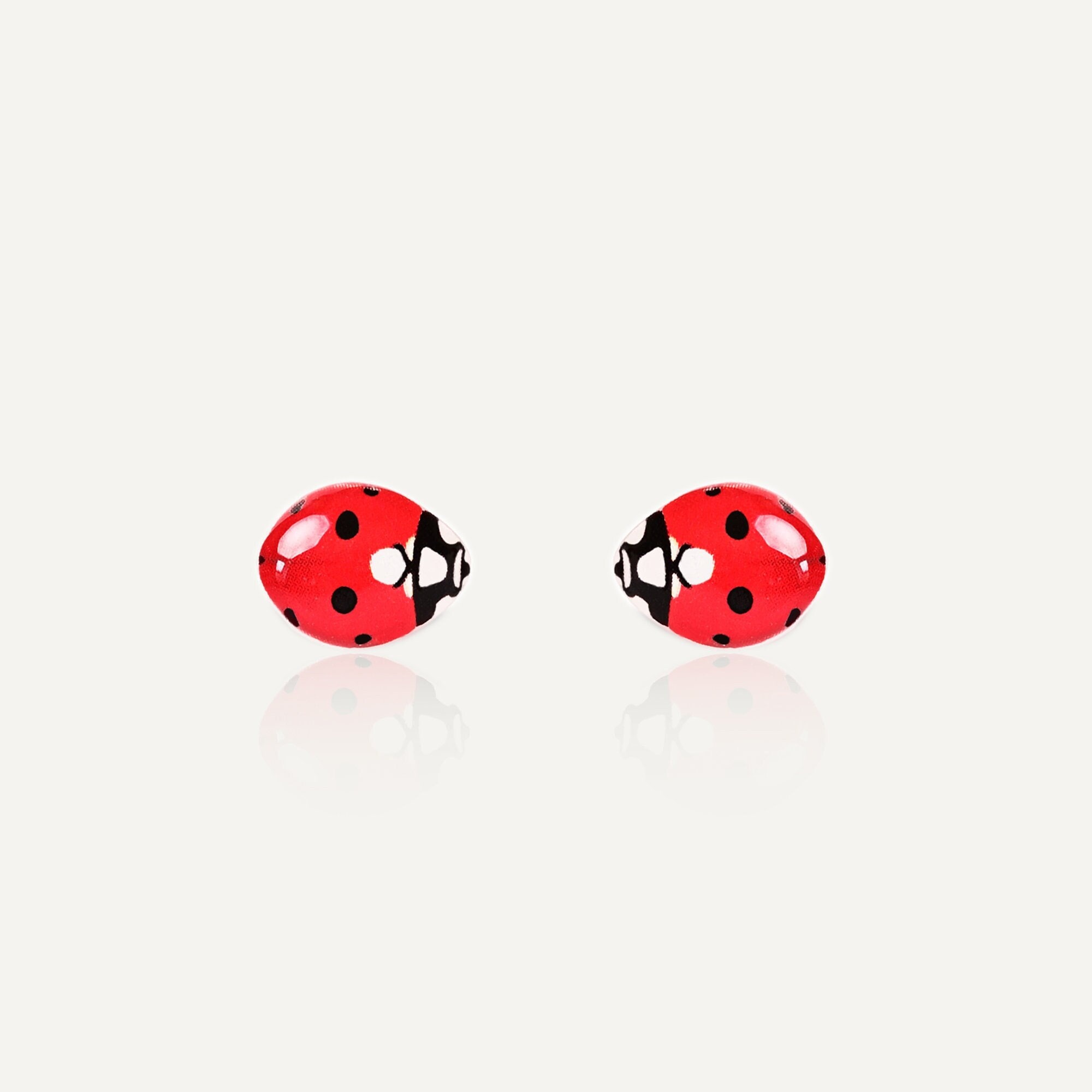 Ladybug ohrringe - Etsy.de