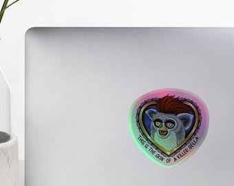 Twilight Saga Art, Edward Cullen, Furby, Funny Holographic Sticker by baztatt