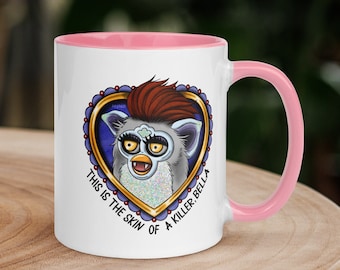Twilight Saga Art, Edward Cullen, Furby, Funny Mug with Color Inside by baztatt