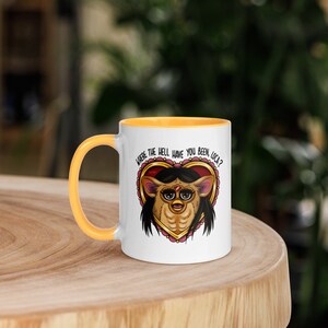 Twilight Saga "Where the hell have you been, loca?" Jacob Black, Furby, Meme Coffee Mug with Color Inside image 2