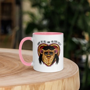 Twilight Saga "Where the hell have you been, loca?" Jacob Black, Furby, Meme Coffee Mug with Color Inside image 4