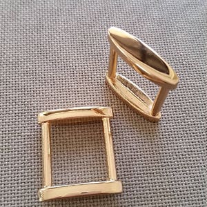 Square bag ring/buckle 27mm x 24mm image 3