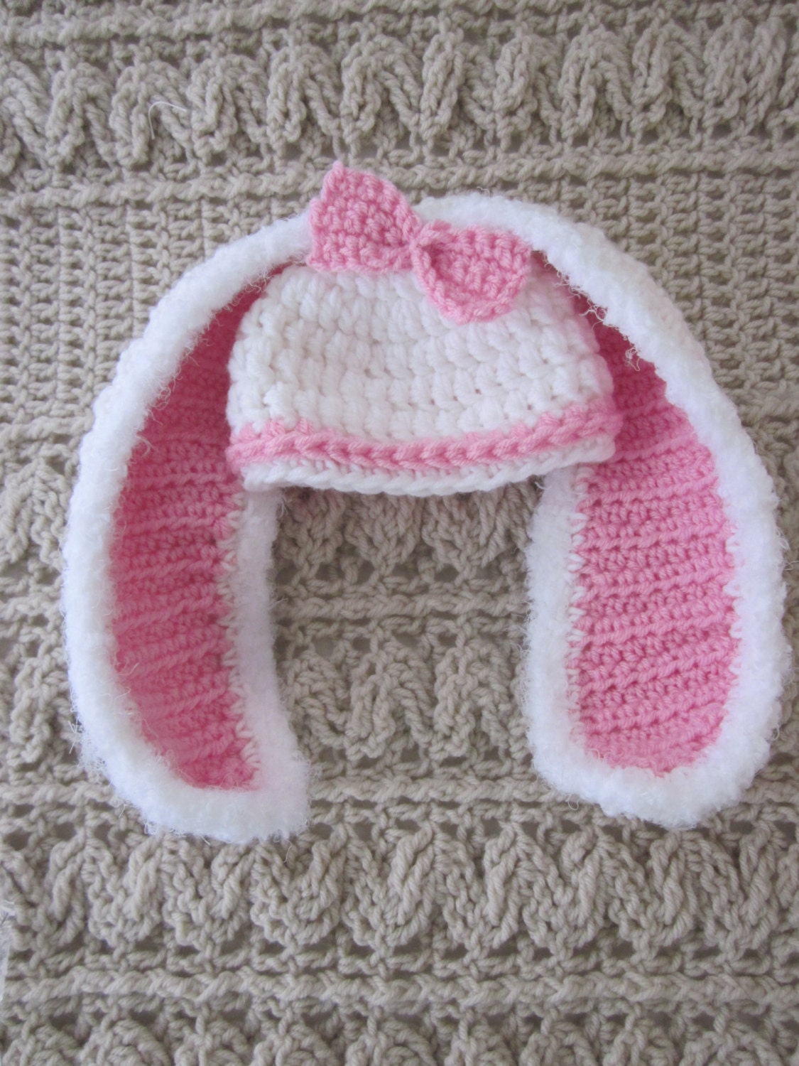 bunny ear hat pattern easy crochet pattern to make long etsy