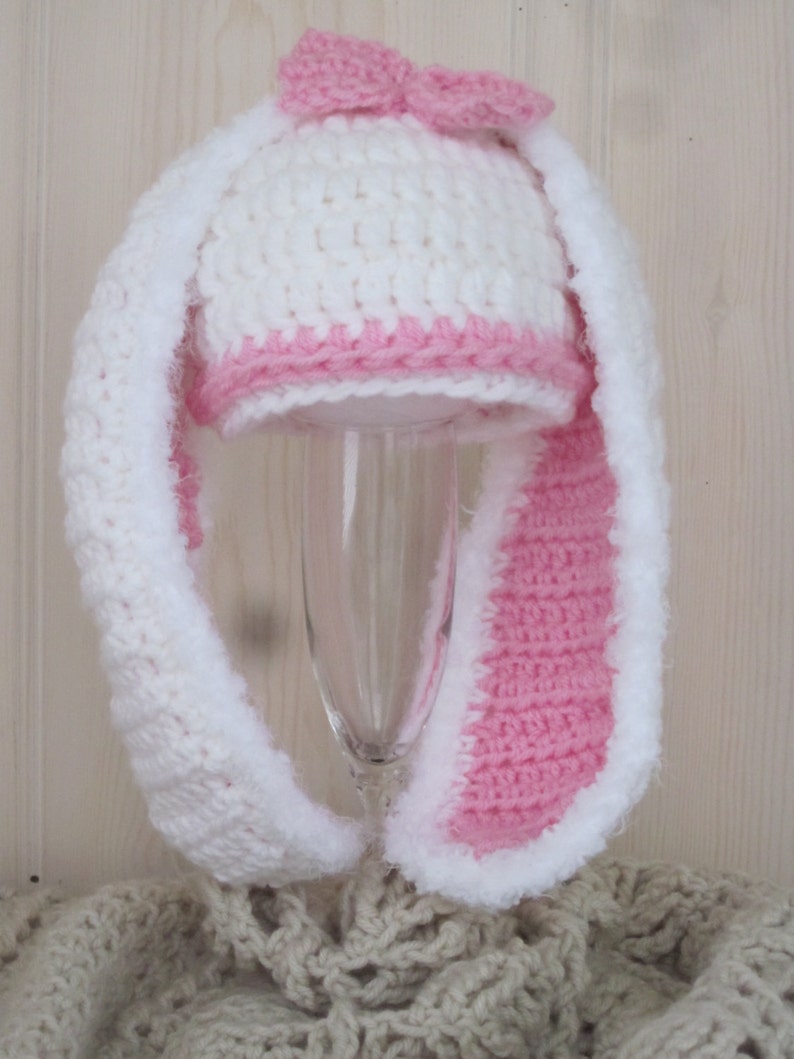 Bunny ear hat pattern EASY crochet pattern to make long Etsy