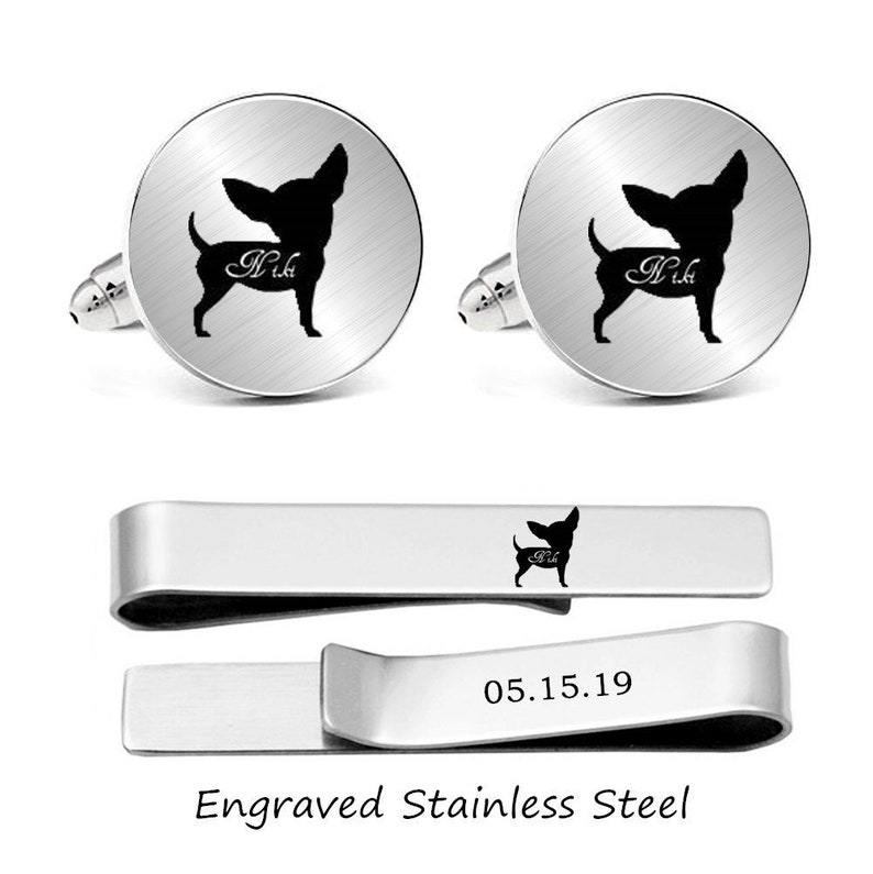 custom dog cufflinks
