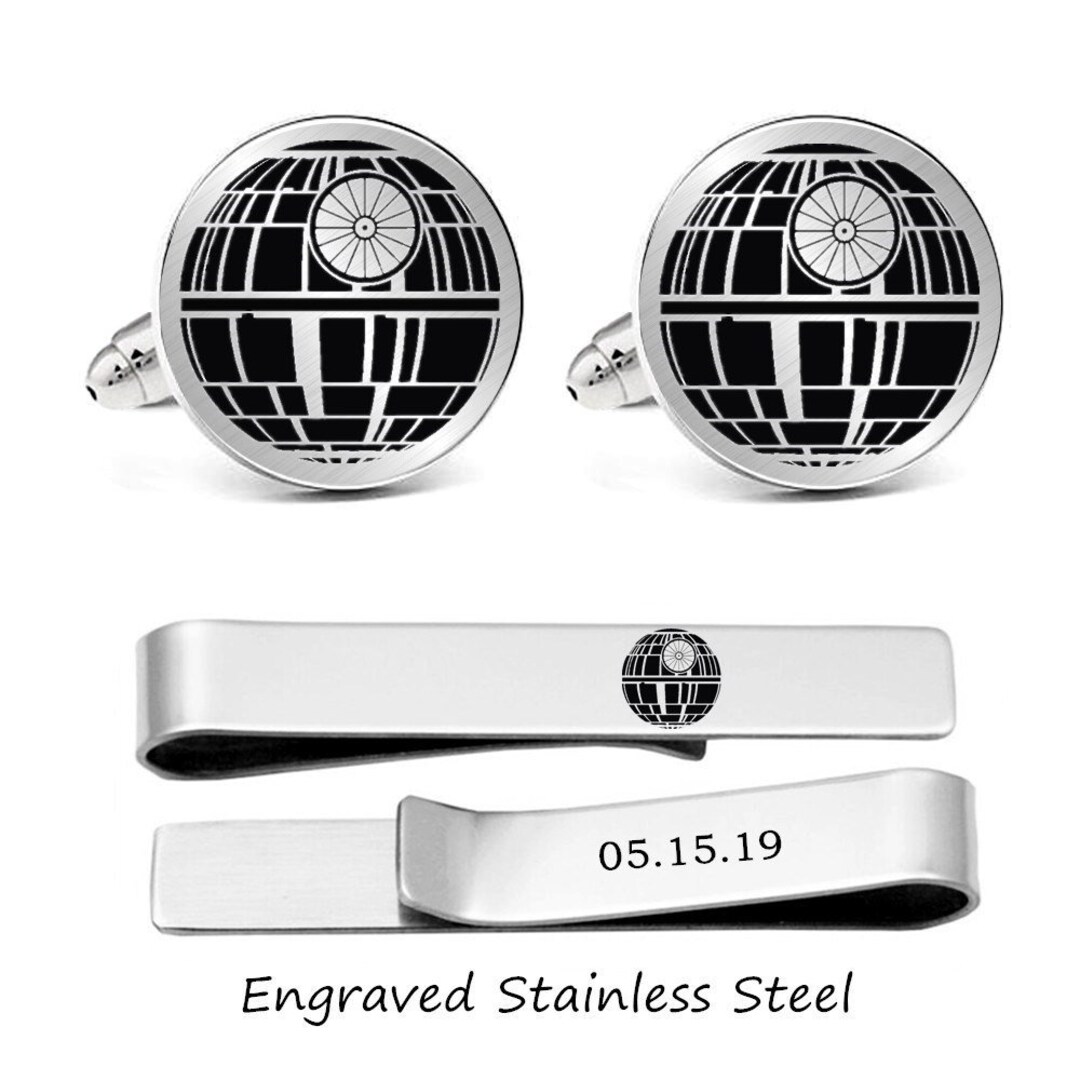 Engraved Star Wars Cufflinks Custom Personalized Engraved Cuff Links