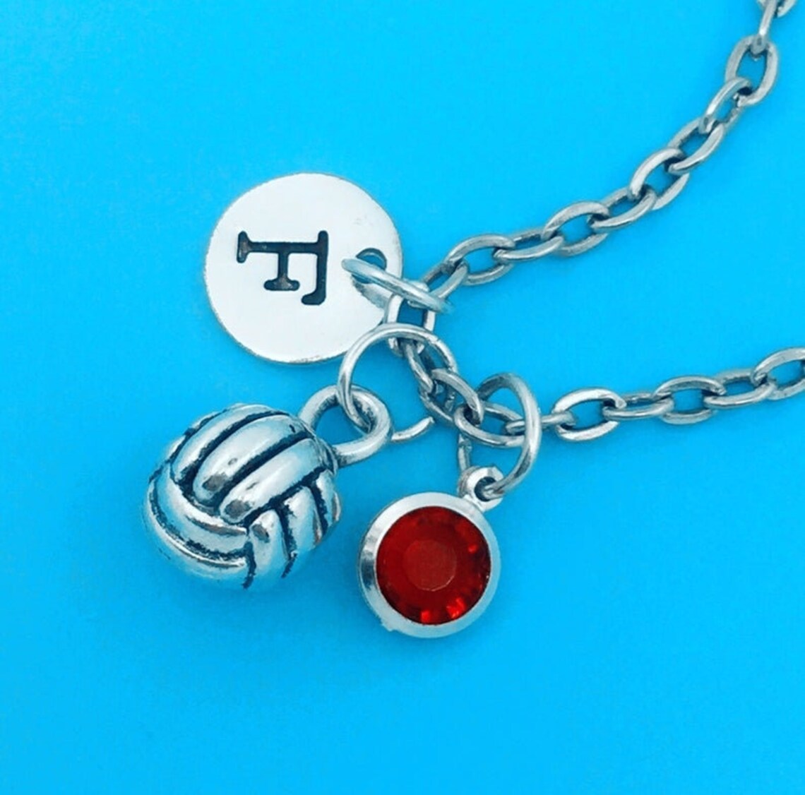 Volleyball Keychain Volleyball Charm Keychain Volleyball Etsy