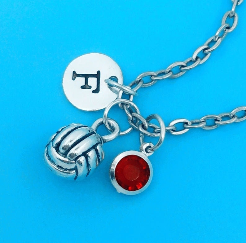 Volleyball Keychain Volleyball Charm Keychain Volleyball Etsy