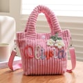 Personalized Corduroy Name Crossbody Bag, Custom Children Travel Bag, Flower girl gift, preschool and birthday present product logo