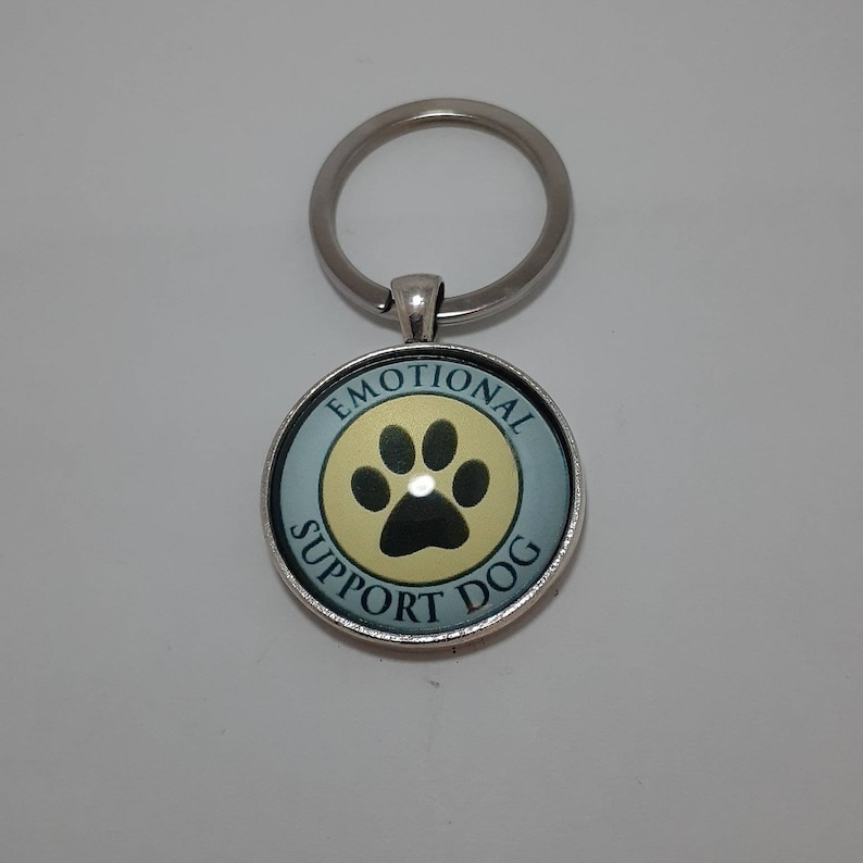 Emotional support dogcat keychain #0945
