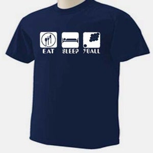 EAT SLEEP 9 BALL Billiards Pool Table Bar Game T-shirt - Etsy
