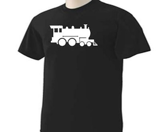 TRAIN ENGINE Railway Railroad Conductor Locomotive Picture  Hobby T-Shirt