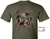AMERICAN COON HUNTER Hunting Dogs Hunt Walker Hounds Animals Gift Sport T-Shirt
