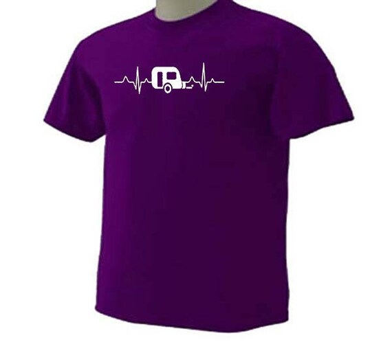 Teardrop Trailer Heartbeat Camping Pulse Line Ekg Rv T-Shirt Teardrop Trailer Heartbeat Camping Pulse Line Ekg Rv T-Shirt