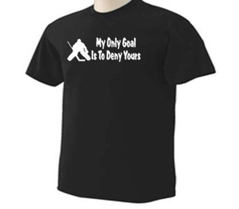 KIDS My ONLY GOAL Is To Deny Yours Ice Hockey Goalie Ice Sport Gift T-Shirt image 2