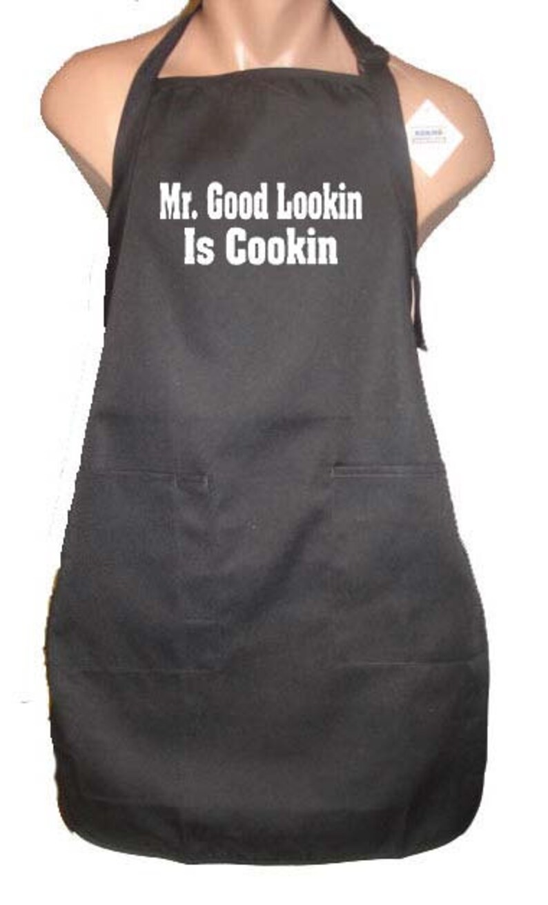 Mr Good Lookin Is Cooking Apron Accessory Grill Grilling Etsy 