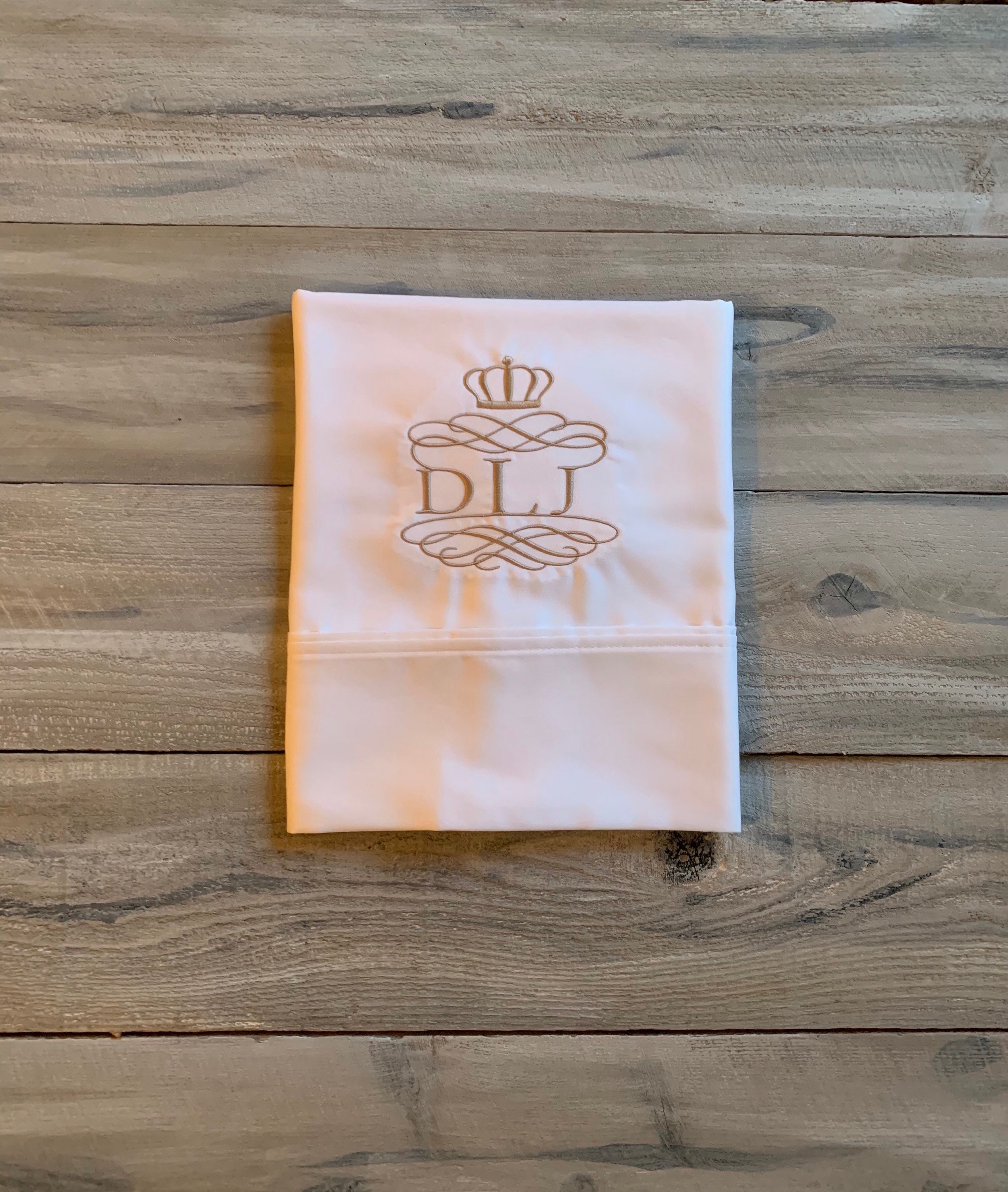 Monogram Pillowcase Set of Monogrammed Pillowcases Etsy UK