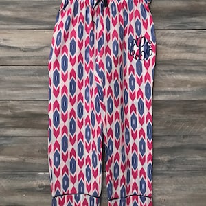 Bridesmaid Pajamas, Monogram pajama, Bridesmaid PJs, Bridesmaid Pajama Set, Pajama Set, Bridesmaid, Monogram, bride Tribe, big little