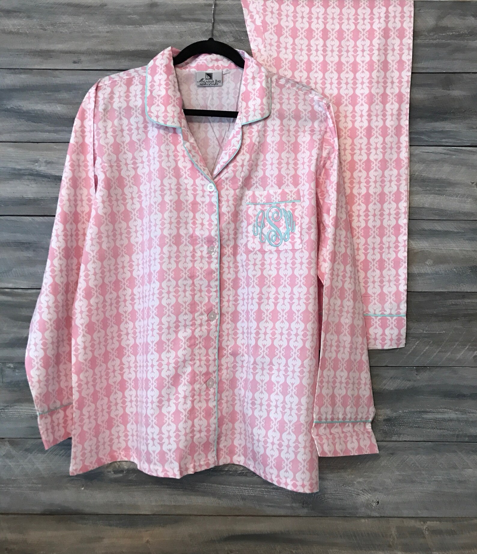 Monogram Pajama Bridesmaid Pajama Bridesmaid Monogram Etsy