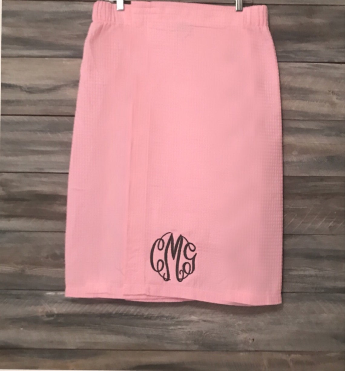 Monogram Towel Wrap Monogram Bath Wrap Monogram Shower Wrap Etsy